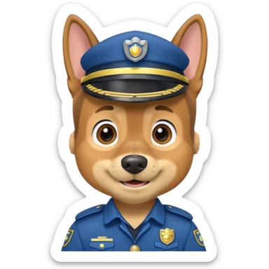 Paw patrol chase sticker