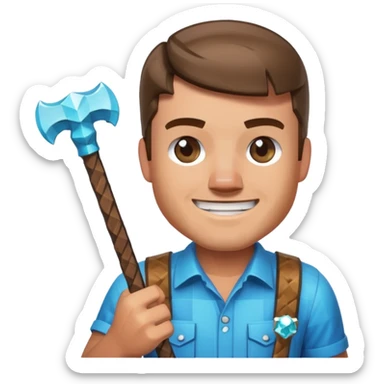 Steve Minecraft sticker