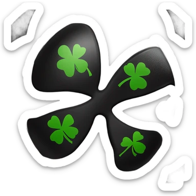 four leaf clover with a soccer ball sticker