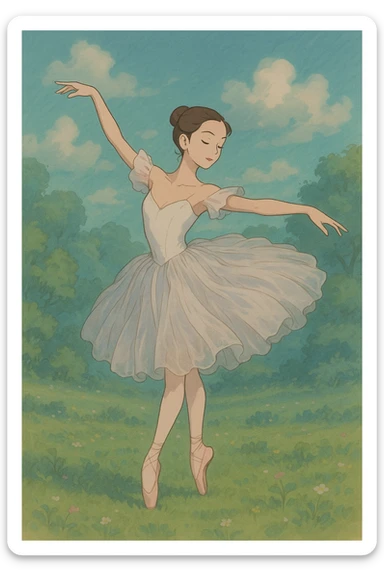 ballerina sticker