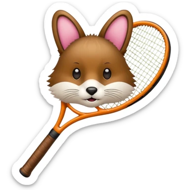 Tennis-Racket Animals sticker