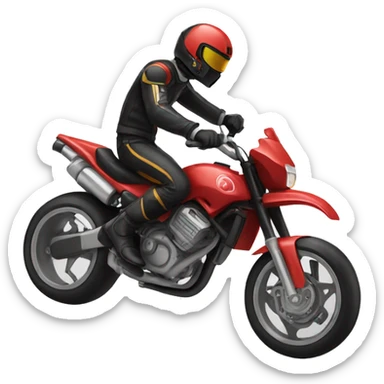 motorcycle wheelies sticker