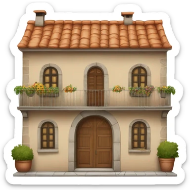 Italian house  sticker