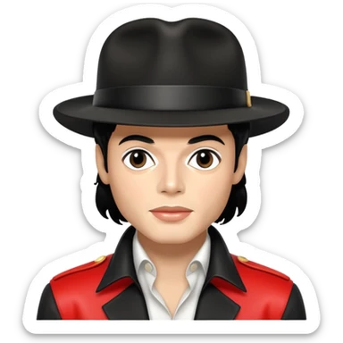 Michael jackson blanc sticker