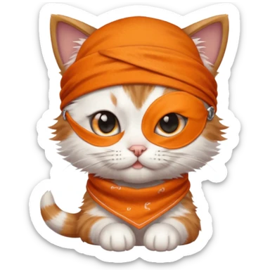 Crea un gatito y haslo pirata sticker