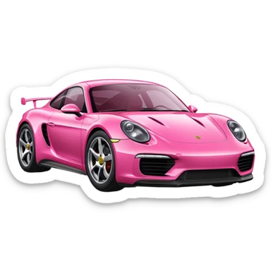 Porsche rosa sticker
