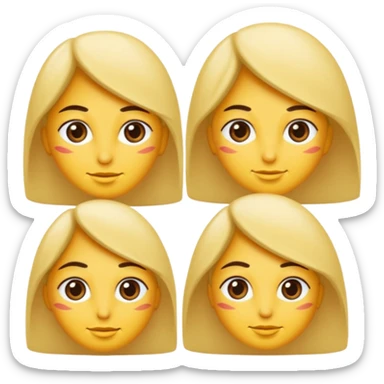 Saçları sarışın çok güzel ve çok uzun olan kadın sticker