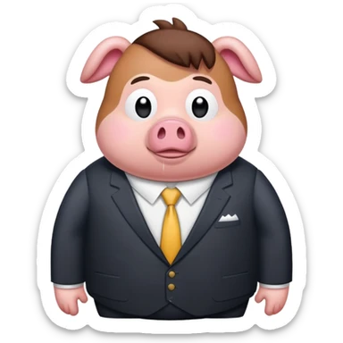 Waddles from gravity falls in an office suite  sticker