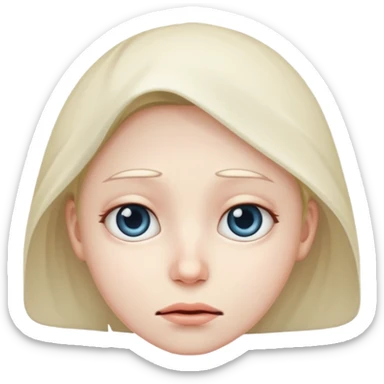 Cold face emoji sticker