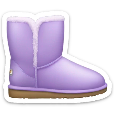 Light purple uggs sticker