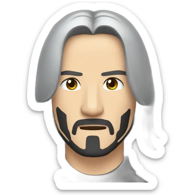 John Wick is cute with love emogy sticker