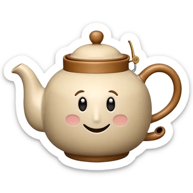teapot emoji with question mark as steam sticker