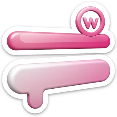 mix light pink dark pink and white girly internet seach bar with www. logo sticker