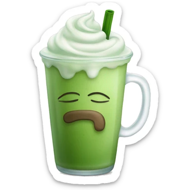 iced matcha lattes sticker