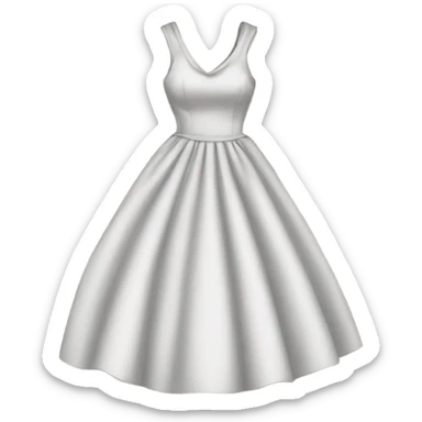 drawing of a dress on a paper sticker