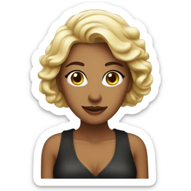 attractive lady sticker