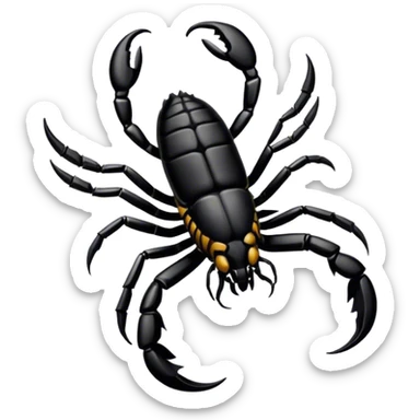 Scorpion black sticker