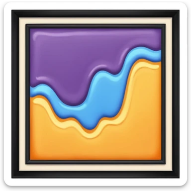 framed wall paint with border sticker