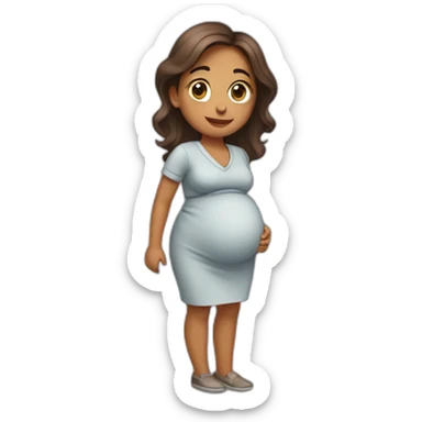 ոաիwaiting for maternity leave sticker