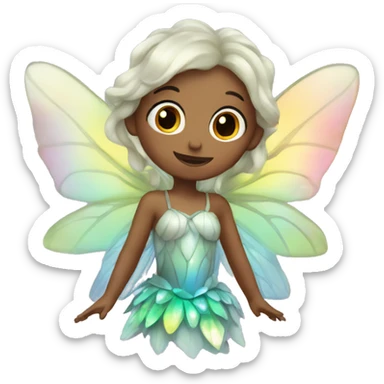 Iridescent fairy sticker