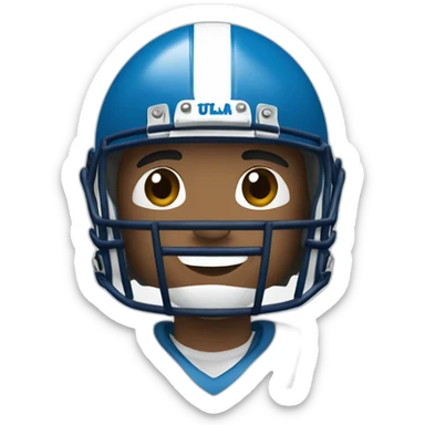 UCLA football player sticker