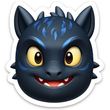 Emoj di night fury sticker