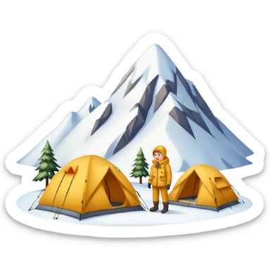 Snowy Peak Camp sticker
