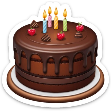 Chocolate cake sticker