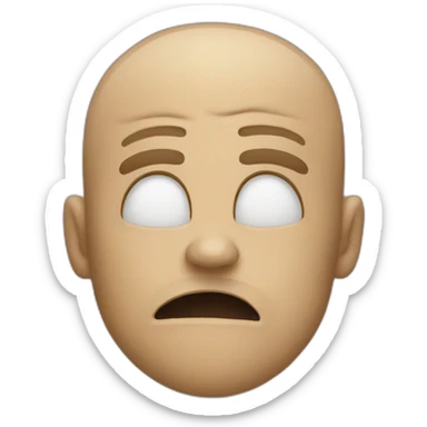 Aggressive depicts a face with a hand over the mouth sticker