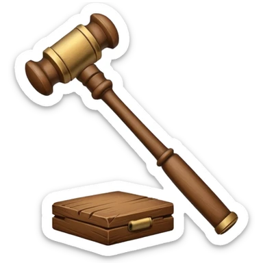 court hammer sticker