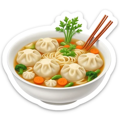 Wonton soups sticker