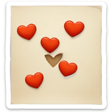 letter m with a heart sticker