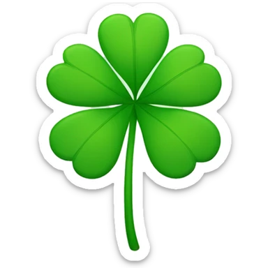 clover with 4 leaves sticker