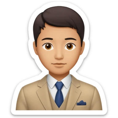 an asian that have the qualities of rationality, smart career move, romantic non-involvement, and cosmopolitanism sticker