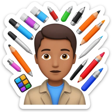 writer items sticker