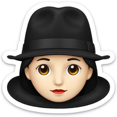 Black hat 🧢 sticker