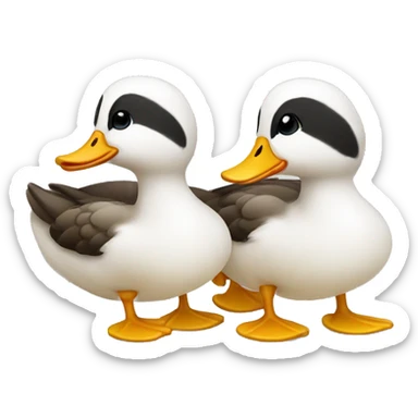 Two ducks sticker