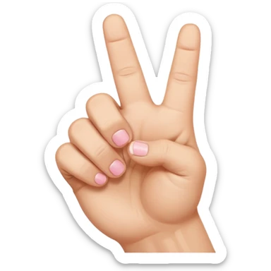 Closed fist with pinky finger sticking up sticker