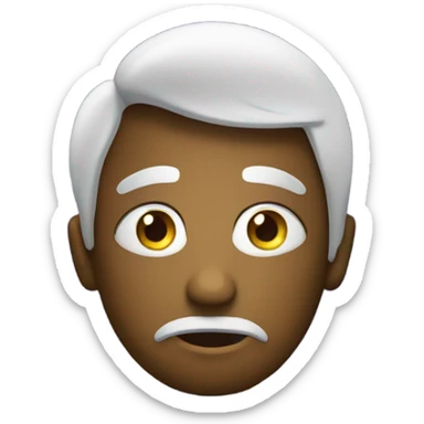 thinking face emoji with galaxy and stars swirling in eyes sticker