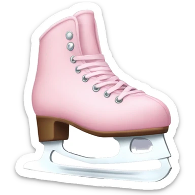 pastel pink ice skates sticker