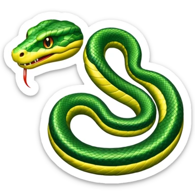 snake crawls sticker
