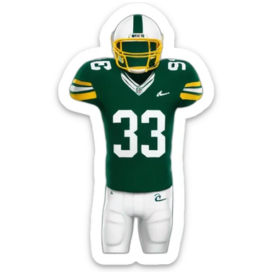 Jersey michigan states 33 sticker