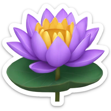 Purple lotus in Bali sticker