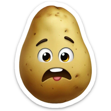 funny potato sticker