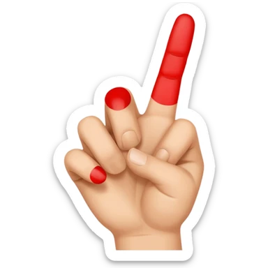 peace sign hand sticker