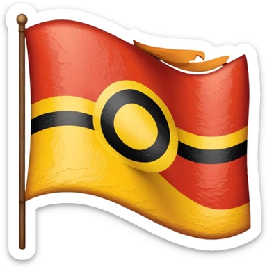 aboriginal flag sticker