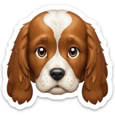 Suicidal cocker spaniel dog sticker