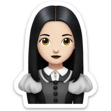 Wednesday Addams Thing sticker