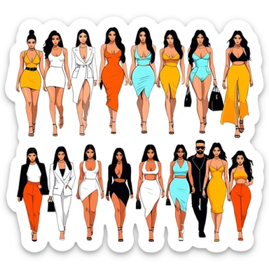 Josh King Madrid JetSet, Tefi Valenzuela, Ana Cheri, Valeria Orsini, Timiree, Kim Kardashian , Kylie Jenner, Narmin Assira, Jamie Maelani, Ashley Flores, Dan Fleyshman, DanielG, Shelby Sapp🔥🔥🔥 sticker