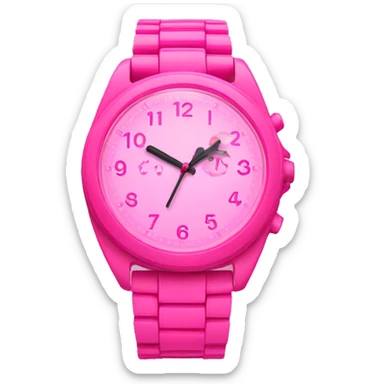 Pink Watch sticker